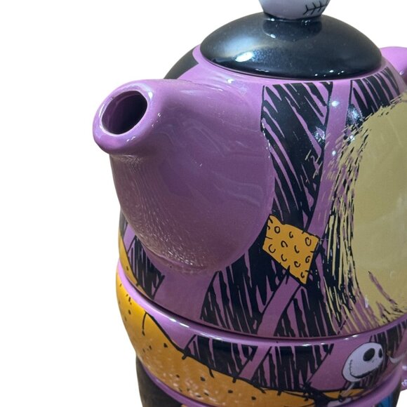 Nightmare Before Christmas Tea for Two Set – Jack & Sally Ceramic Teapot & Cups - Picture 6 of 13